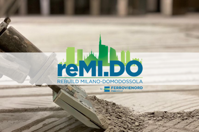 12/04/2021, progetto reMI.DO: Proseguono i lavori di ristrutturazione nella Zona Atrio della stazione di Milano-Domodossola di FERROVIENORD: rimossi controsoffitti e pavimenti